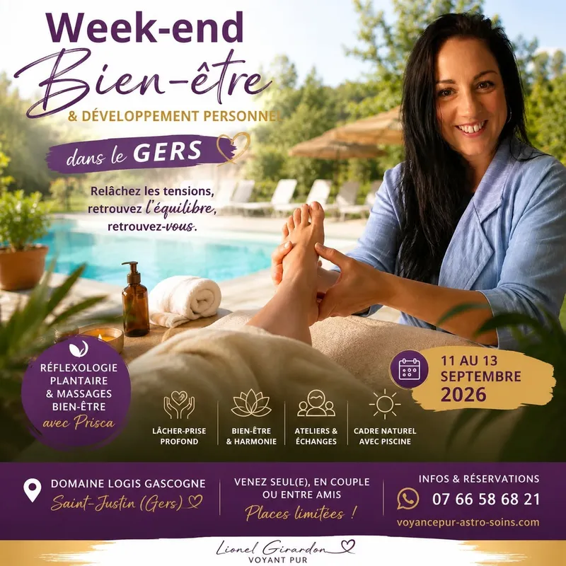weekend dans le Gers pour une prestation complète de bien être organisé par Lionel Girardon